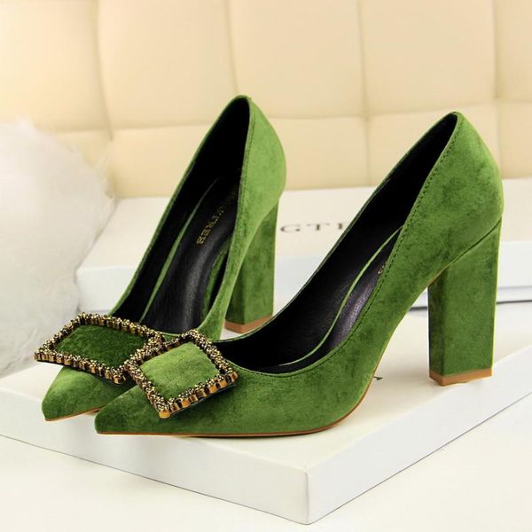 dress shoes 2021 women's 9cm high stable heels block green pumps ladies thick footwear scarpin elegant party weaving, Black
dress shoes 2021 women's 9cm high stable heels block green pumps ladies thick footwear scarpin elegant party weaving, Black