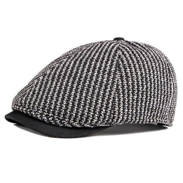 berets autumn and winter women's beret british retro cap knitted thick warm forward octagonal, Blue;gray
berets autumn and winter women's beret british retro cap knitted thick warm forward octagonal, Blue;gray
