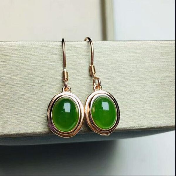 natural green jade earrings for women 925 sterling silver jewelry design fashion unique simpler drop shaped, Black;brown
natural green jade earrings for women 925 sterling silver jewelry design fashion unique simpler drop shaped, Black;brown