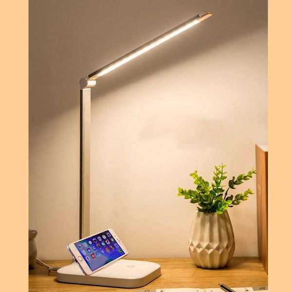 table lamps foldable touch switch led lamp 3 colors lighting 7w usb chargeable reading eye-protect student desk
