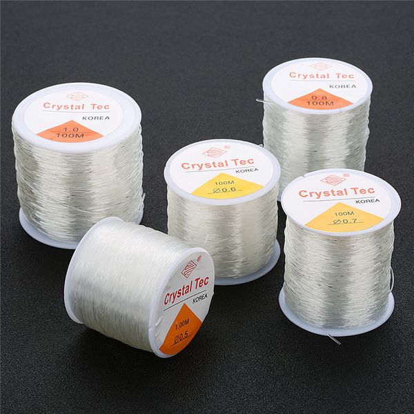 plastic crystal diy beading stretch cords elastic line jewelry making supply wire, White;red
plastic crystal diy beading stretch cords elastic line jewelry making supply wire, White;red