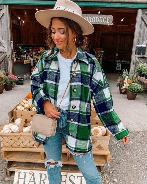 women's jackets spring autumn vintage plaid jacket coat women streetwear long sleeve thick wool coats fashion pocket oversized lapel sh, Black;brown
women's jackets spring autumn vintage plaid jacket coat women streetwear long sleeve thick wool coats fashion pocket oversized lapel sh, Black;brown