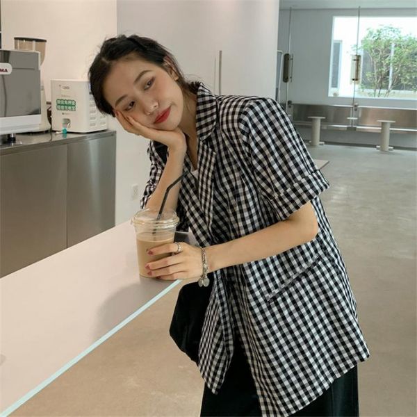 women's suits & blazers women plaid retro baggy summer cardigan short sleeve loose overcoat formal ol commute office lady black/blue, White;black
women's suits & blazers women plaid retro baggy summer cardigan short sleeve loose overcoat formal ol commute office lady black/blue, White;black