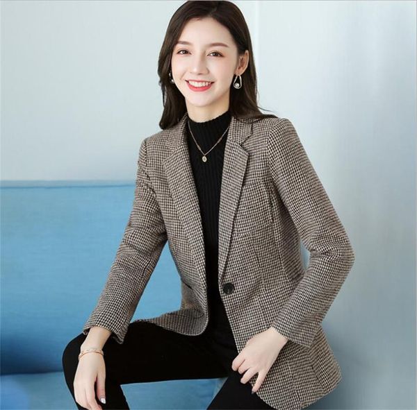 women's suits & blazers .y.fantasy 2021 autumn and winter style suit collar temperament korean plaid jacket female one button small, White;black
women's suits & blazers .y.fantasy 2021 autumn and winter style suit collar temperament korean plaid jacket female one button small, White;black