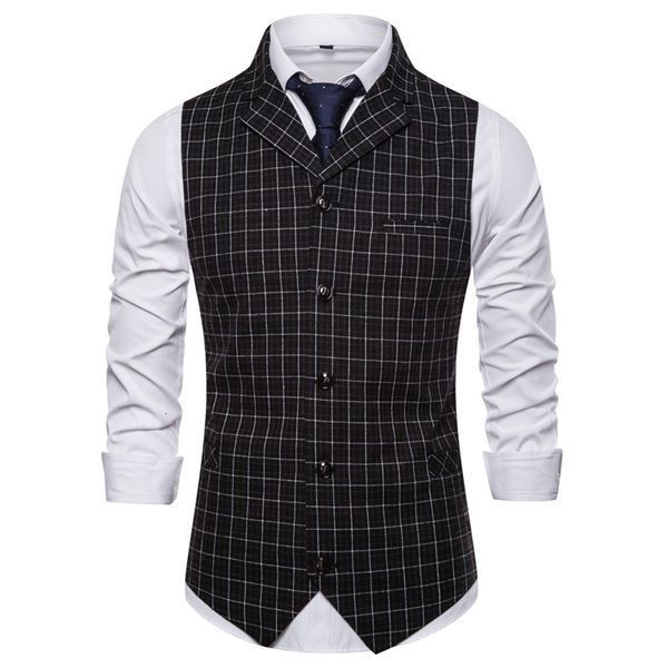 men's vests business waistcoat smart casual suit for wedding groomsmen single breasted plaidmen dress wj7p, Black;white
men's vests business waistcoat smart casual suit for wedding groomsmen single breasted plaidmen dress wj7p, Black;white