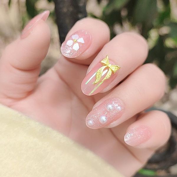 false nails nail patch glue japanese metal bow knot wearing fake finished sticker portable and easy to replace cin6 899, Red;gold
false nails nail patch glue japanese metal bow knot wearing fake finished sticker portable and easy to replace cin6 899, Red;gold