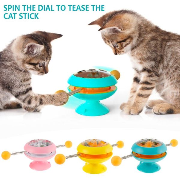 cat teasing turning windmill ball rotating suction cup catnip scratching tickle interactive toys elastic stick
cat teasing turning windmill ball rotating suction cup catnip scratching tickle interactive toys elastic stick