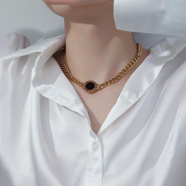 chains lifefontier punk black round acrylic necklaces for women gold silver color metal thick cuban chain necklace jewelry accessories
chains lifefontier punk black round acrylic necklaces for women gold silver color metal thick cuban chain necklace jewelry accessories