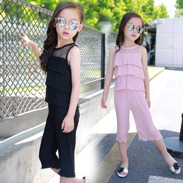 girls' fashion pleated + wide leg pants 2021 summer korean chiffon child children's dress two-piece suit 4 5 6 7 8 9y clothing set, White
girls' fashion pleated + wide leg pants 2021 summer korean chiffon child children's dress two-piece suit 4 5 6 7 8 9y clothing set, White