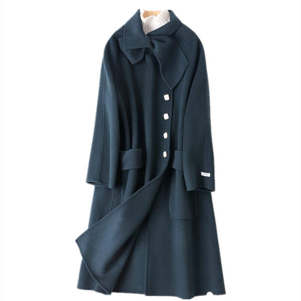 women's wool & blends double-sided coat women's mid-length 2021 autumn and winter style over-the-knee high-end loose woolen overcoa, Black
women's wool & blends double-sided coat women's mid-length 2021 autumn and winter style over-the-knee high-end loose woolen overcoa, Black
