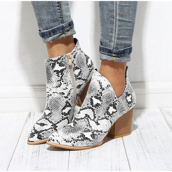 boots women's shoes autumn ankle fashion pu leather 2021 zipper ladies leopard print female high heels woman footwear, Black
boots women's shoes autumn ankle fashion pu leather 2021 zipper ladies leopard print female high heels woman footwear, Black