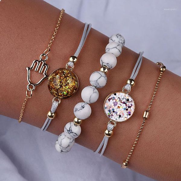 charm bracelets crazy feng handmade bohemian multilayer gold set jewelry 5pcs/lot adjustable love rhinestone rope chain bracelet gift1, Golden;silver
charm bracelets crazy feng handmade bohemian multilayer gold set jewelry 5pcs/lot adjustable love rhinestone rope chain bracelet gift1, Golden;silver