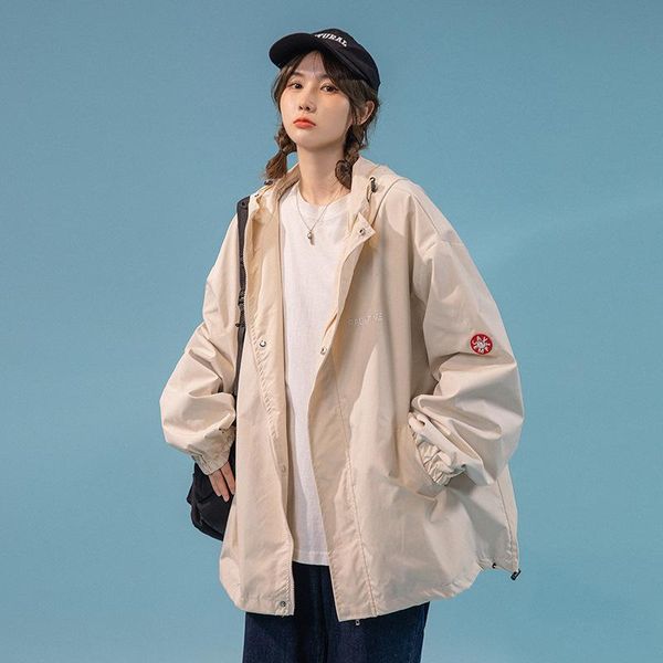 women's jackets 2021 spring and autumn jacket solid color loose korean sports fashion hooded pocket m-2xl size coat, Black;brown
women's jackets 2021 spring and autumn jacket solid color loose korean sports fashion hooded pocket m-2xl size coat, Black;brown