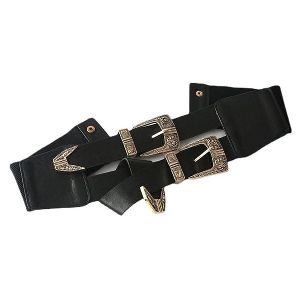 belts vintage carved women pu leather double buckle head temperament all-match accessories alloy material, Black;brown
belts vintage carved women pu leather double buckle head temperament all-match accessories alloy material, Black;brown
