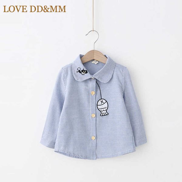 love dd&mm girls clothing shirts spring girls fashion leisure cartoon long-sleeves striped shirts 210715, White;black
love dd&mm girls clothing shirts spring girls fashion leisure cartoon long-sleeves striped shirts 210715, White;black