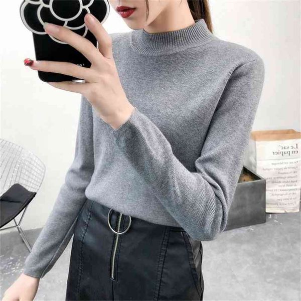 autumn sweater female self-cultivation wild long-sleeved bottoming knit pullover short round neck 210427, White;black
autumn sweater female self-cultivation wild long-sleeved bottoming knit pullover short round neck 210427, White;black