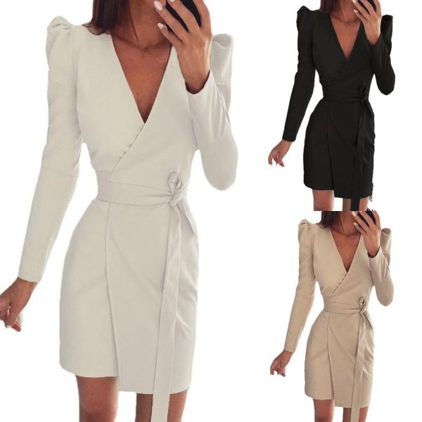 casual dresses deep v neck bandage ruched party autumn female clothing 2021 elegant vintage robe long sleeve slim solid midi dress, Black;gray
casual dresses deep v neck bandage ruched party autumn female clothing 2021 elegant vintage robe long sleeve slim solid midi dress, Black;gray