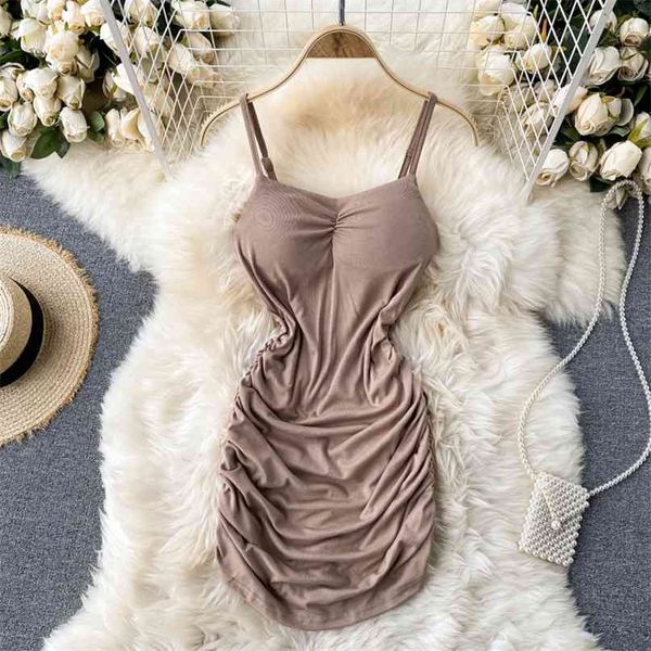 nightclub women's wrinkle slim fit package hip mini dress lady fashion sleeveless solid color vestidos p527 210527, Black;gray
nightclub women's wrinkle slim fit package hip mini dress lady fashion sleeveless solid color vestidos p527 210527, Black;gray