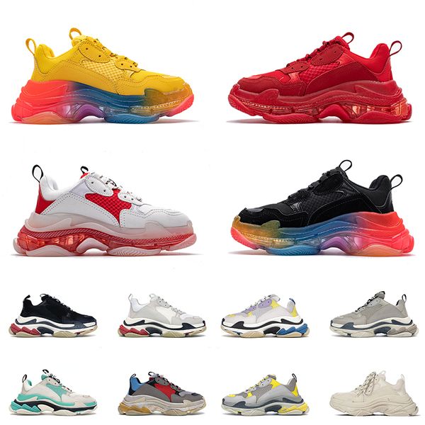 2021 luxurys designers shoes paris 17fw triple s sneakers casual women men dad shoe vintage track crystal bottoms outdoor tennis trainers si, Black
2021 luxurys designers shoes paris 17fw triple s sneakers casual women men dad shoe vintage track crystal bottoms outdoor tennis trainers si, Black