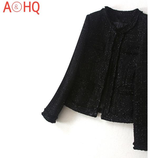 women's jackets black tweed jacket heavy beaded decoration spring / autumn coat slim ladies, Black;brown
women's jackets black tweed jacket heavy beaded decoration spring / autumn coat slim ladies, Black;brown