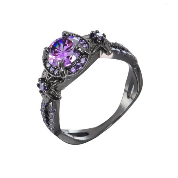 accessories: electroplated black gold amethyst zircon inlaid diamond black gun women's new lady's ring
accessories: electroplated black gold amethyst zircon inlaid diamond black gun women's new lady's ring