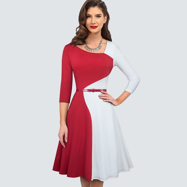 dresses women contrast color vintage party flare asymmetry elegant chic a line ha178, Black;gray
dresses women contrast color vintage party flare asymmetry elegant chic a line ha178, Black;gray