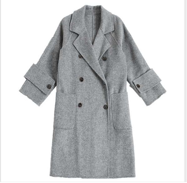 women's trench coats 2021 autumn women thick woolen coat loose style long 100% cashmere jacket lady overcoat woman outwears clothes, Tan;black
women's trench coats 2021 autumn women thick woolen coat loose style long 100% cashmere jacket lady overcoat woman outwears clothes, Tan;black