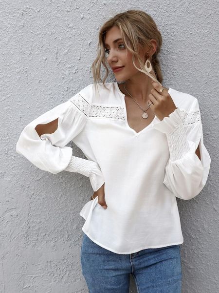 women's blouses & shirts 2021 casual commuter clothes spring long sleeve fasion large size selling women, White
women's blouses & shirts 2021 casual commuter clothes spring long sleeve fasion large size selling women, White