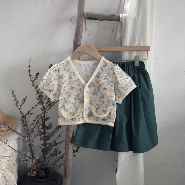 clothing sets 2021 summer arrival girls fashion floral 2 pieces suit skirt kids, White
clothing sets 2021 summer arrival girls fashion floral 2 pieces suit skirt kids, White