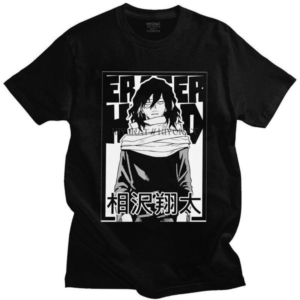 men's t-shirts hero mein wissenschaft aizawa shouta t-shirt männer kurzarm drucken mode japanischen anime manga baumwolle tees, White;black
men's t-shirts hero mein wissenschaft aizawa shouta t-shirt männer kurzarm drucken mode japanischen anime manga baumwolle tees, White;black