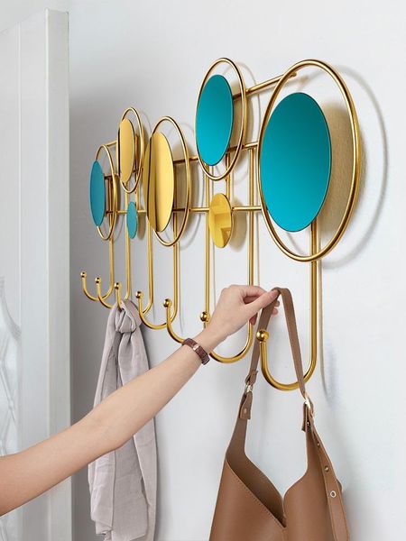 hooks & rails no-punching clothes hook after the door wall hanging creative porch light luxury hat hanger
hooks & rails no-punching clothes hook after the door wall hanging creative porch light luxury hat hanger