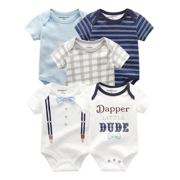 rompers born baby boy clothes cotton 5pcs/sets short sleeve infant toddler bodysuits 3 6 9 12m roupas de girl clothing, Blue
rompers born baby boy clothes cotton 5pcs/sets short sleeve infant toddler bodysuits 3 6 9 12m roupas de girl clothing, Blue