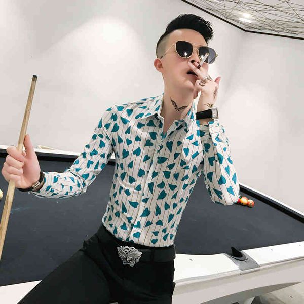 men's casual shirts primavera nova moda listrado camisas para roupas masculinas manga longa simples corao impresso magro ajuste streetw, White;black
men's casual shirts primavera nova moda listrado camisas para roupas masculinas manga longa simples corao impresso magro ajuste streetw, White;black