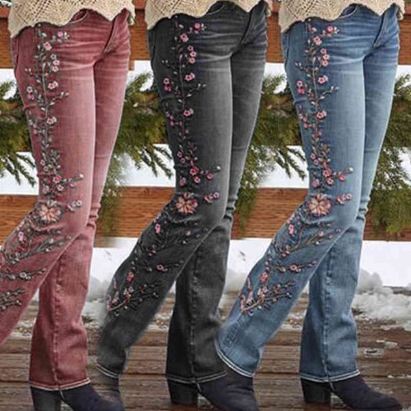 women's jeans high waist embroidered trousers 2021 blue retro large size fashion mom pants loose wide leg fall a3lp
women's jeans high waist embroidered trousers 2021 blue retro large size fashion mom pants loose wide leg fall a3lp