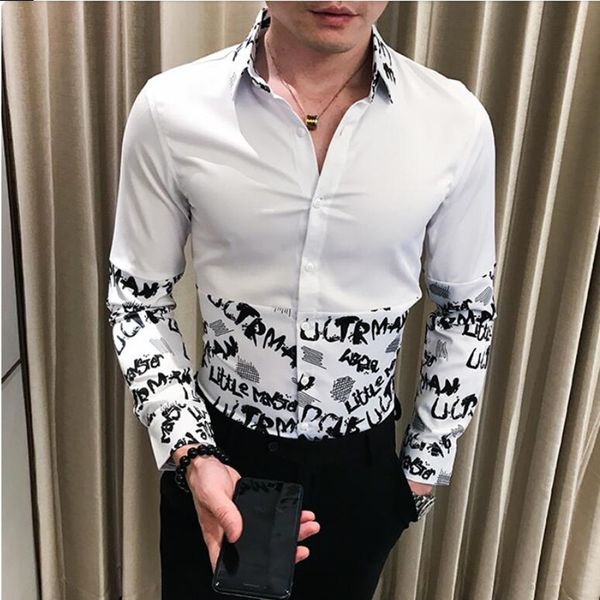men's shirts fashion hair male printing pattern streetwear dressed grl2, White;black
men's shirts fashion hair male printing pattern streetwear dressed grl2, White;black