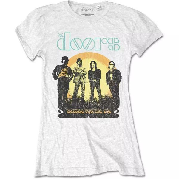 ladies the doors waiting for the sun allowed women women t-shirt, White;black 
ladies the doors waiting for the sun allowed women women t-shirt, White;black