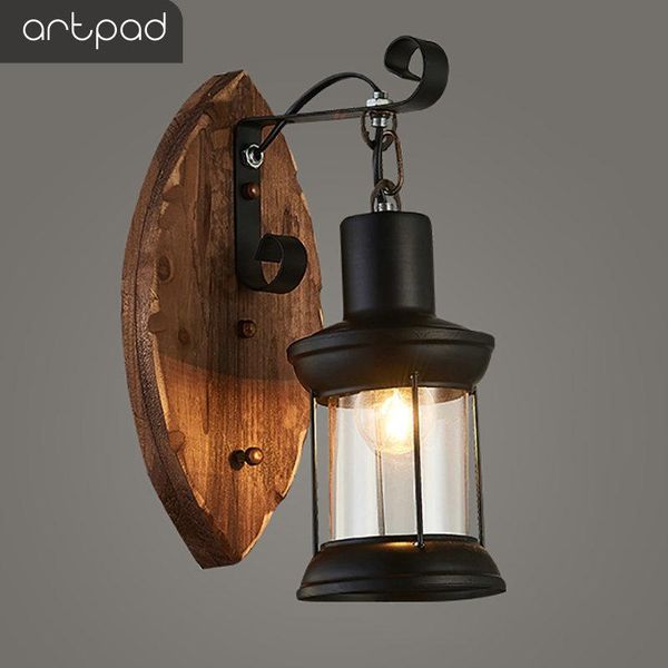 wall lamps artpad american loft vintage lamp clear glass lampshade wood black light for bedroom living room corridor
wall lamps artpad american loft vintage lamp clear glass lampshade wood black light for bedroom living room corridor