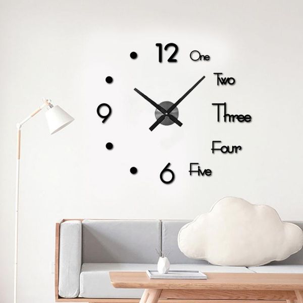 wall clocks modern large clock 3d mirror sticker unique big number watch diy decor art decal home decoration
wall clocks modern large clock 3d mirror sticker unique big number watch diy decor art decal home decoration