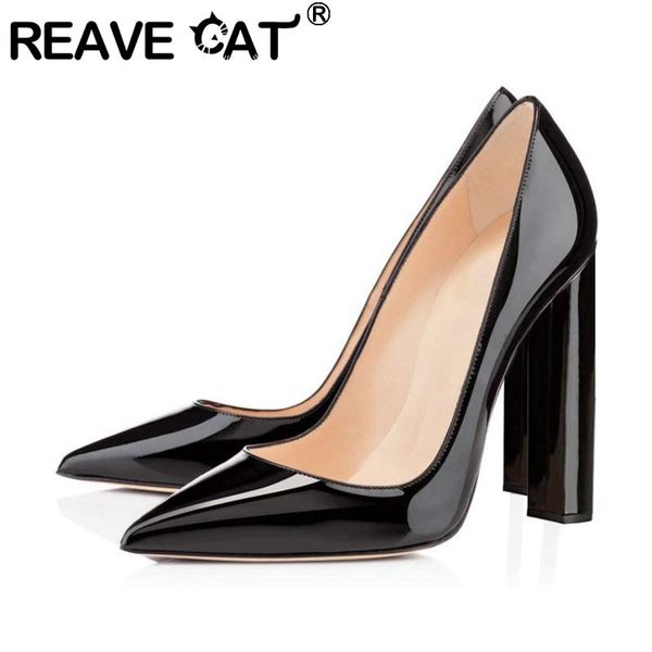 female spring autumn pumps pointed toe 12cm square heels patent leather slip on big size 34-45 office party a2916 dress shoes, Black
female spring autumn pumps pointed toe 12cm square heels patent leather slip on big size 34-45 office party a2916 dress shoes, Black