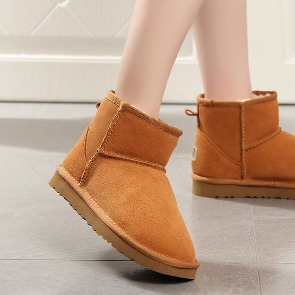 boots 100%genuine cowhide leather women snow plush australian ankle warm winter woman shoes, Black
boots 100%genuine cowhide leather women snow plush australian ankle warm winter woman shoes, Black