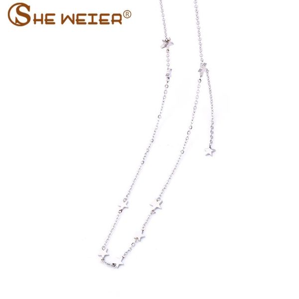 pendant necklaces she weier friends vintage women collar star neckless stainless steel & pendants bijoux jewelry, Silver
pendant necklaces she weier friends vintage women collar star neckless stainless steel & pendants bijoux jewelry, Silver