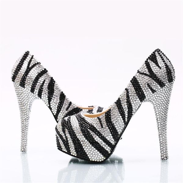 black and white zebra striped custom handmade sparkle bling round head big size bride gilrs wedding party high heel shoes dress
black and white zebra striped custom handmade sparkle bling round head big size bride gilrs wedding party high heel shoes dress
