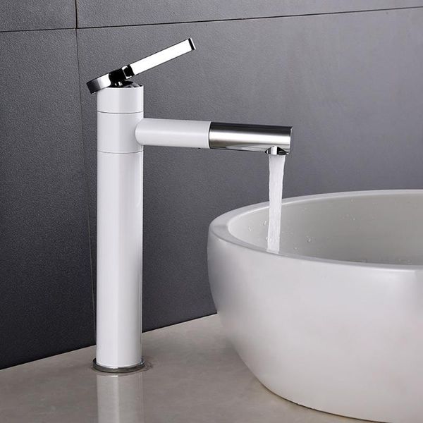 brass &cold water mixer white/black/gold single handle sink tap bathroom basin faucet with aerator 360° rotating faucets
brass &cold water mixer white/black/gold single handle sink tap bathroom basin faucet with aerator 360° rotating faucets