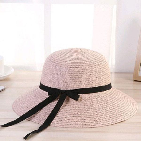 wide brim hats korean women's casual straw hat style female bow ladies sun cap breathable sunscreen summer big for women, Blue;gray
wide brim hats korean women's casual straw hat style female bow ladies sun cap breathable sunscreen summer big for women, Blue;gray