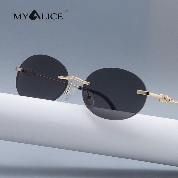 sunglasses myalice fashion rimless retro round shape women men steampunk metal glasses legs hip hop gafas de sol uv400, White;black
sunglasses myalice fashion rimless retro round shape women men steampunk metal glasses legs hip hop gafas de sol uv400, White;black
