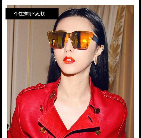 sunglasses luxury ladies oversized 2021 brand designer men's retro flat glasses uv400 gafas de sol, White;black
sunglasses luxury ladies oversized 2021 brand designer men's retro flat glasses uv400 gafas de sol, White;black