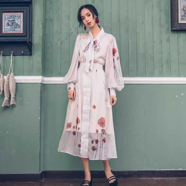fashion women's clothing hand-painted print dress long-sleeved two-piece two piece pants, White
fashion women's clothing hand-painted print dress long-sleeved two-piece two piece pants, White