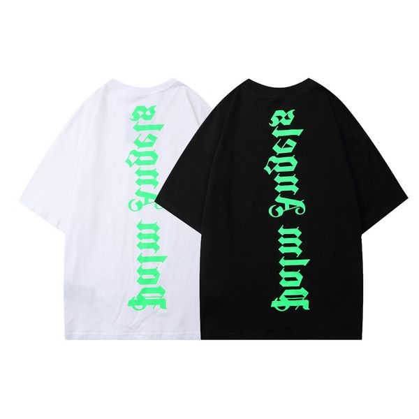 t shirt trendy brand luminous vertical letter printing tee men's and women's loose bf casual round neck short sleeve, White;black
t shirt trendy brand luminous vertical letter printing tee men's and women's loose bf casual round neck short sleeve, White;black