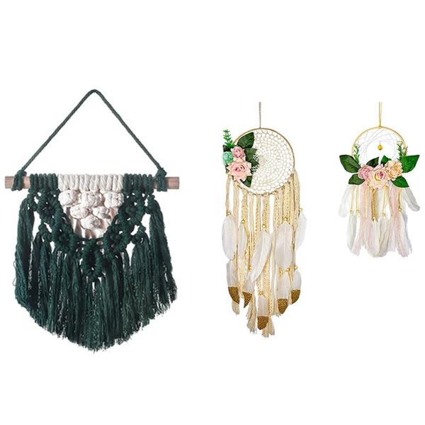 decorative objects & figurines 1 pcs dark green mandala hanging wall tapestry 2 handmade dreamcatchers flowers macrame dream catcher
decorative objects & figurines 1 pcs dark green mandala hanging wall tapestry 2 handmade dreamcatchers flowers macrame dream catcher