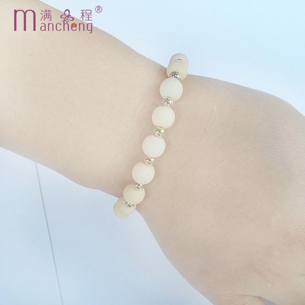 beaded, strands diy mother's day gift golden bead matte acrylic beads mother bracelet charm jewelry women man, Black
beaded, strands diy mother's day gift golden bead matte acrylic beads mother bracelet charm jewelry women man, Black